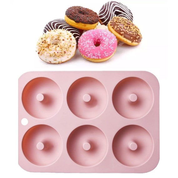 Silicone Donut Mold Non-stick Doughnut Baking Pan 6 Cavity 