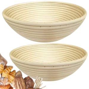 10&quot; Round Bread Banneton Proofing Basket, Bread Making Kit Sourdough Proofing Basket for Artisanal Bread, Bread Baking Home Bakers