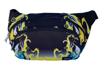 Riñonera para mujeres y hombres, correa ajustable, riñonera, bandolera, bandolera, riñonera deportiva, riñonera con múltiples bolsillos, regalo