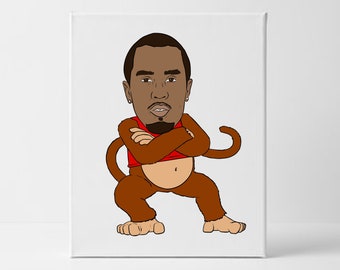 P Diddy Kong (P Diddy Sean Combs Diddy Kong) Art numérique pour l’impression - Téléchargement numérique