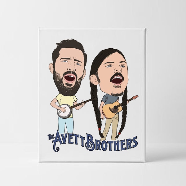 Avett Brothers Digital Art for Print - Scott Avett Seth Avett Digital Download
