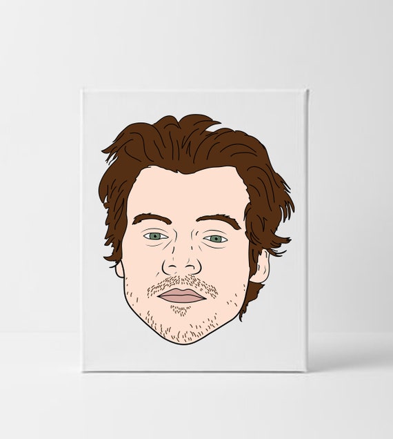 Harry Styles Face Digital Download Fun Cartoon Art for Print - Etsy Harry Styles Face Digital Download Fun Cartoon Art for Print - Etsy