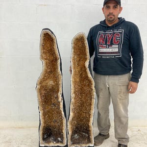 52” Tall CITRINE Cathedral PAIR Crystal Geodes***