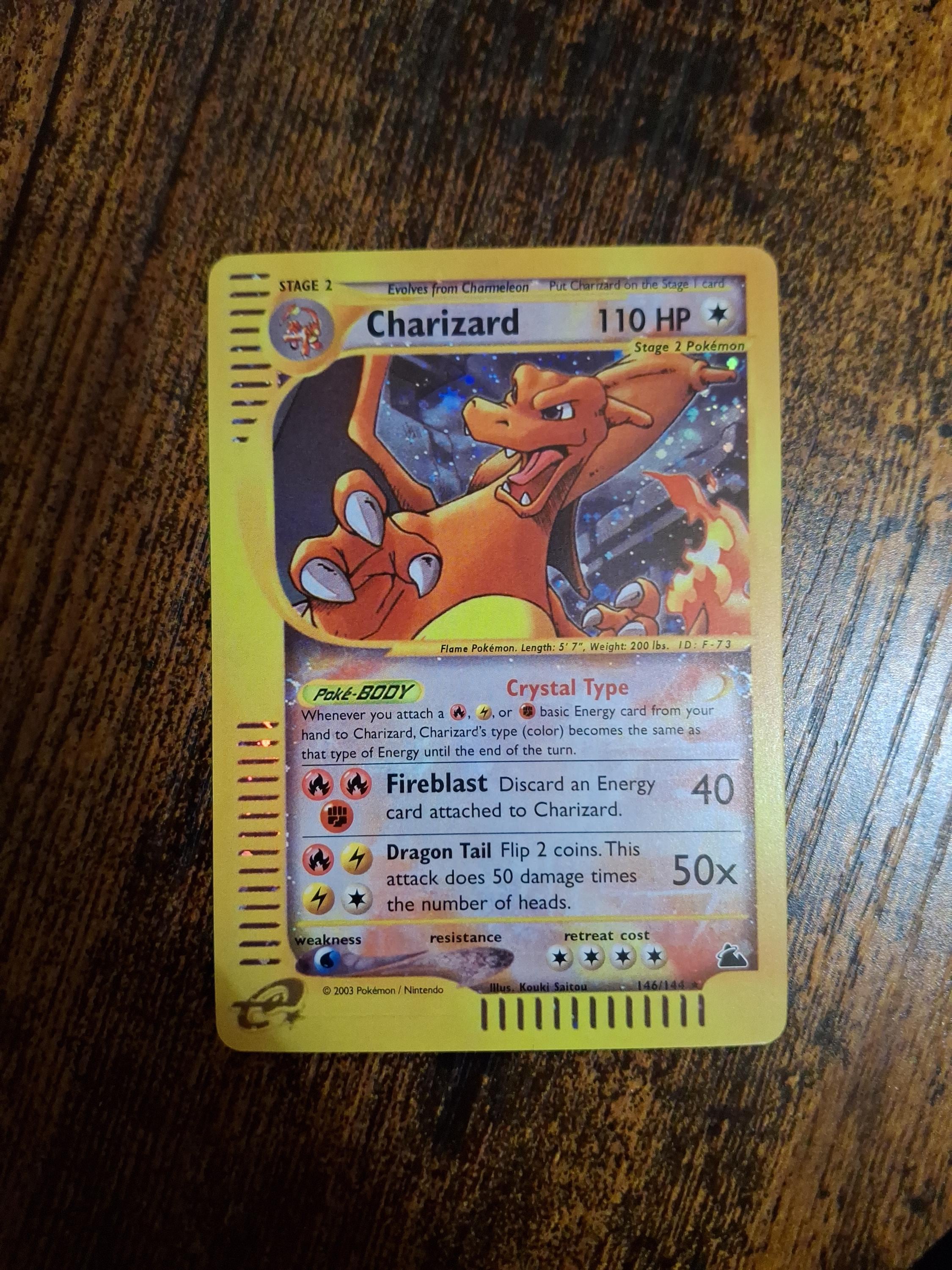 Pokemon Skyridge Charizard 2003 Beautiful Proxy Limited Stock Gifts  (selling Fast) Vintage Pokmon Cards - Etsy
