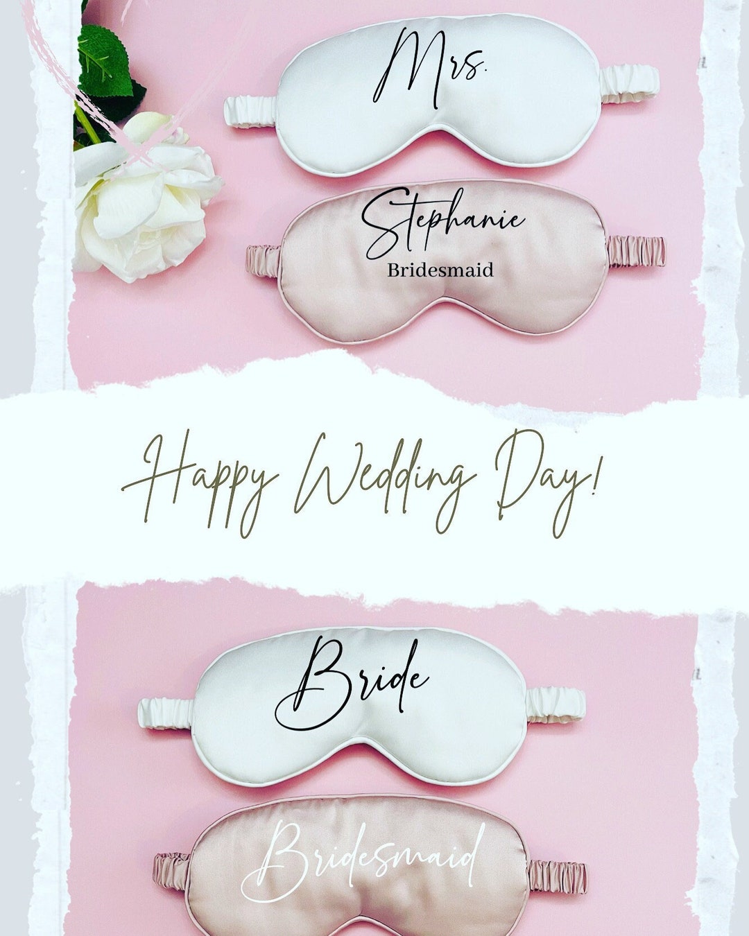 Custom Sleep Mask, Eye Mask, Bridesmaid Gifts, Bride Gifts, Eye Mask