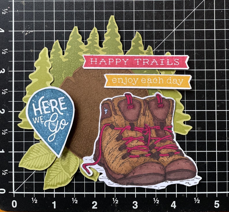 Exploring the Outdoors Scrapbooking Embellishments Hiking, Camping Etsy