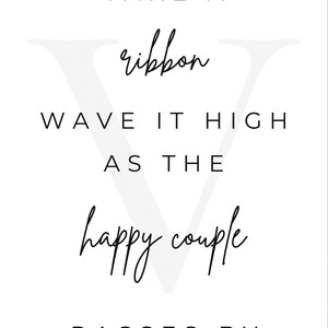 DIGITAL Ceremony Ribbon Sign