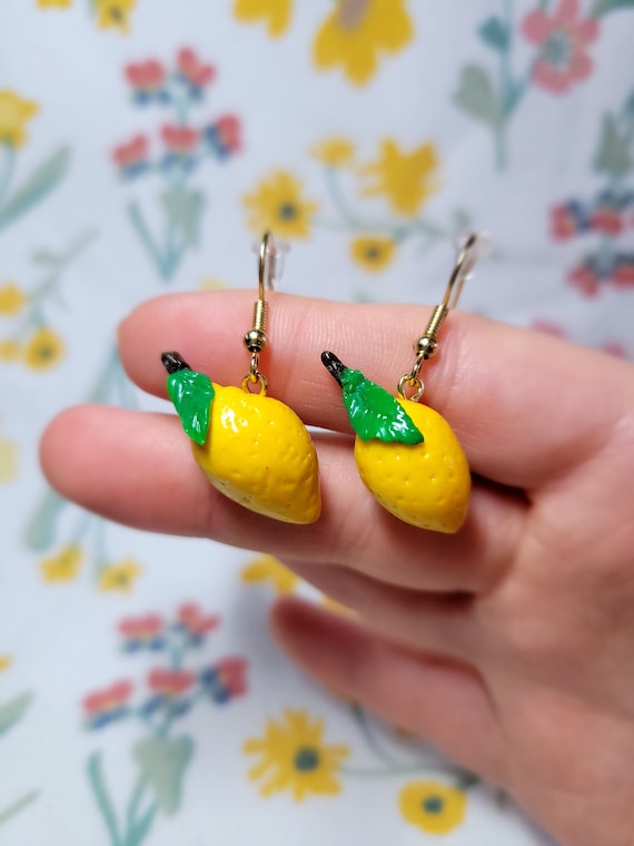 Etsy sale lemon earrings