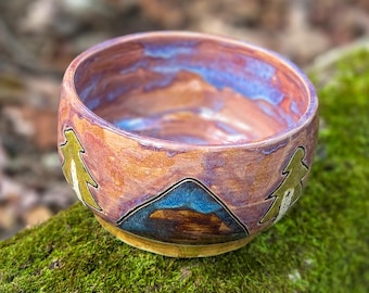 Midwinter Mountains - Snack Dish - Pottery