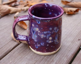Violet Splatter Mug - 8oz Pottery