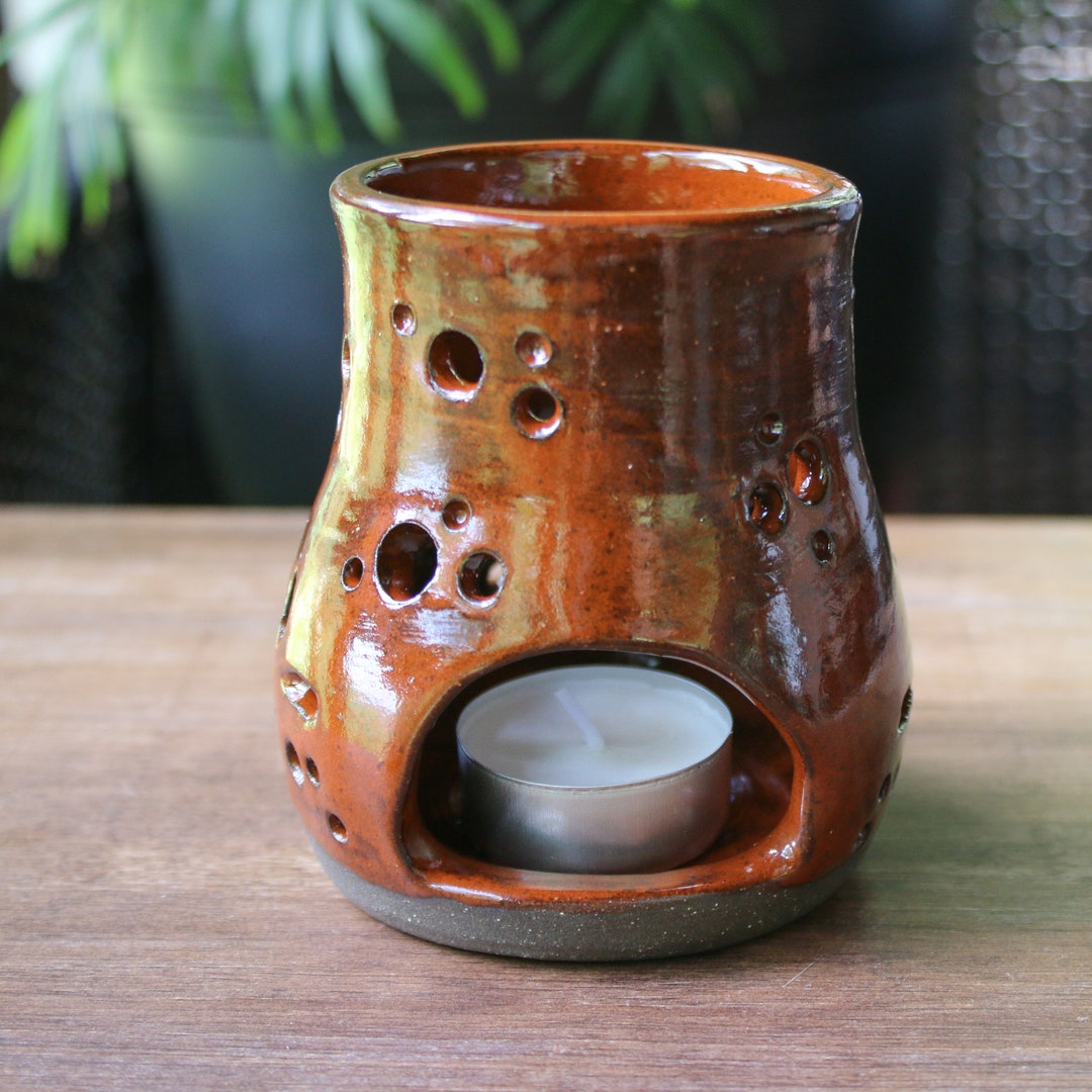 Tea Candle Holder Wheel Thrown Pottery - Etsy