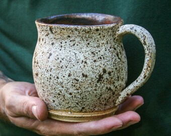 14oz Mug "Copper & Birch" Wheel Thrown Pottery