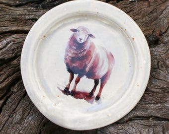 Sheep Spoon Rest - Wheel Thrown Pottery