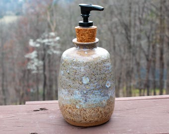 Lilac Bloom Soap Dispenser | Wheel-Thrown Pottery