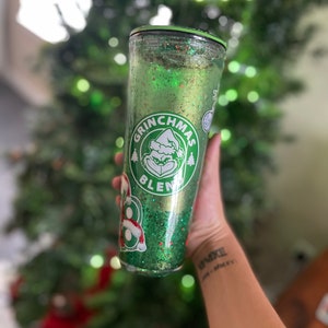 Grinch Snow Globe Tumbler