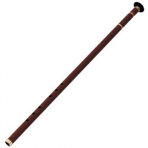 Flûte indienne Bansuri avec embouchure Fipple (C moyen) - Bambou