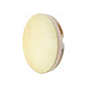 17.3" (44 cm) Premium Quality Frame Drum Bendir Daf Erbane Def Drum Percussion Musical Instrument Professional Genuine Skin Tef + Carry Case