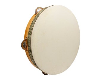 Natural Skin Head Riq Turkish Tef Tambourine Frame Drum