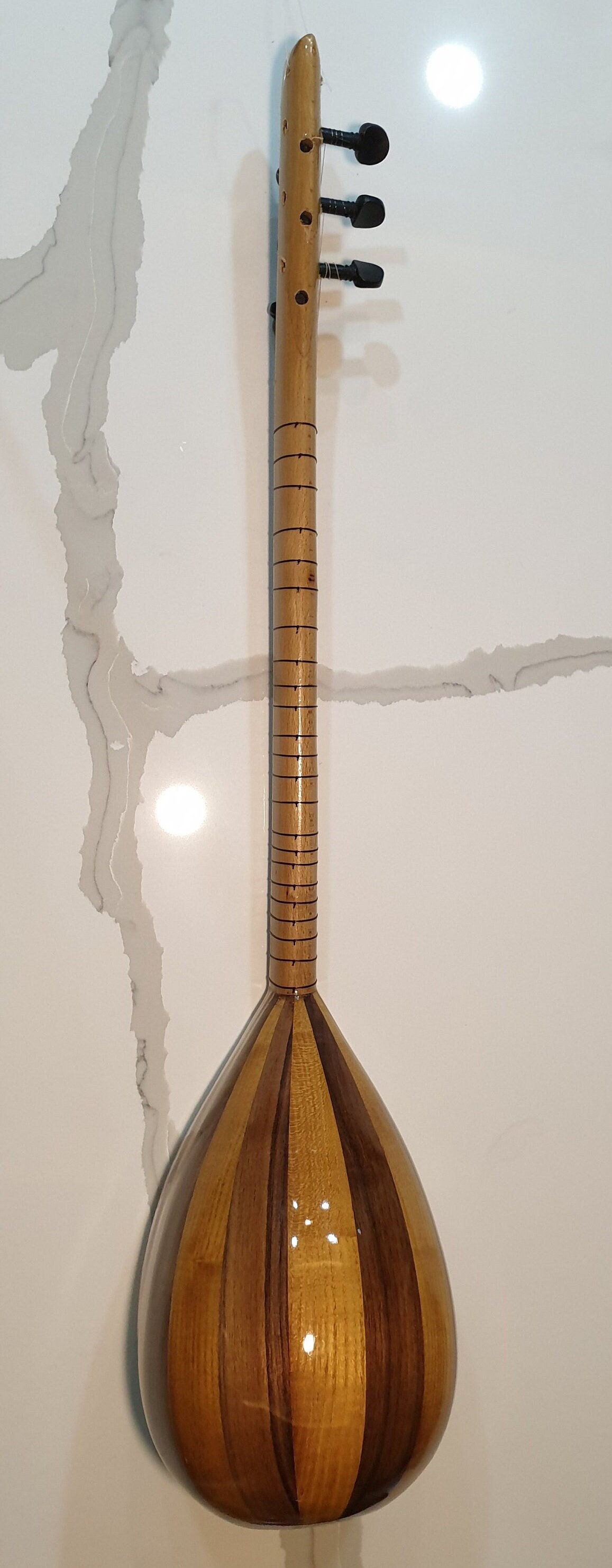 Wooden Miniature Saz(Baglama), decorative saz, Turkish music instrument