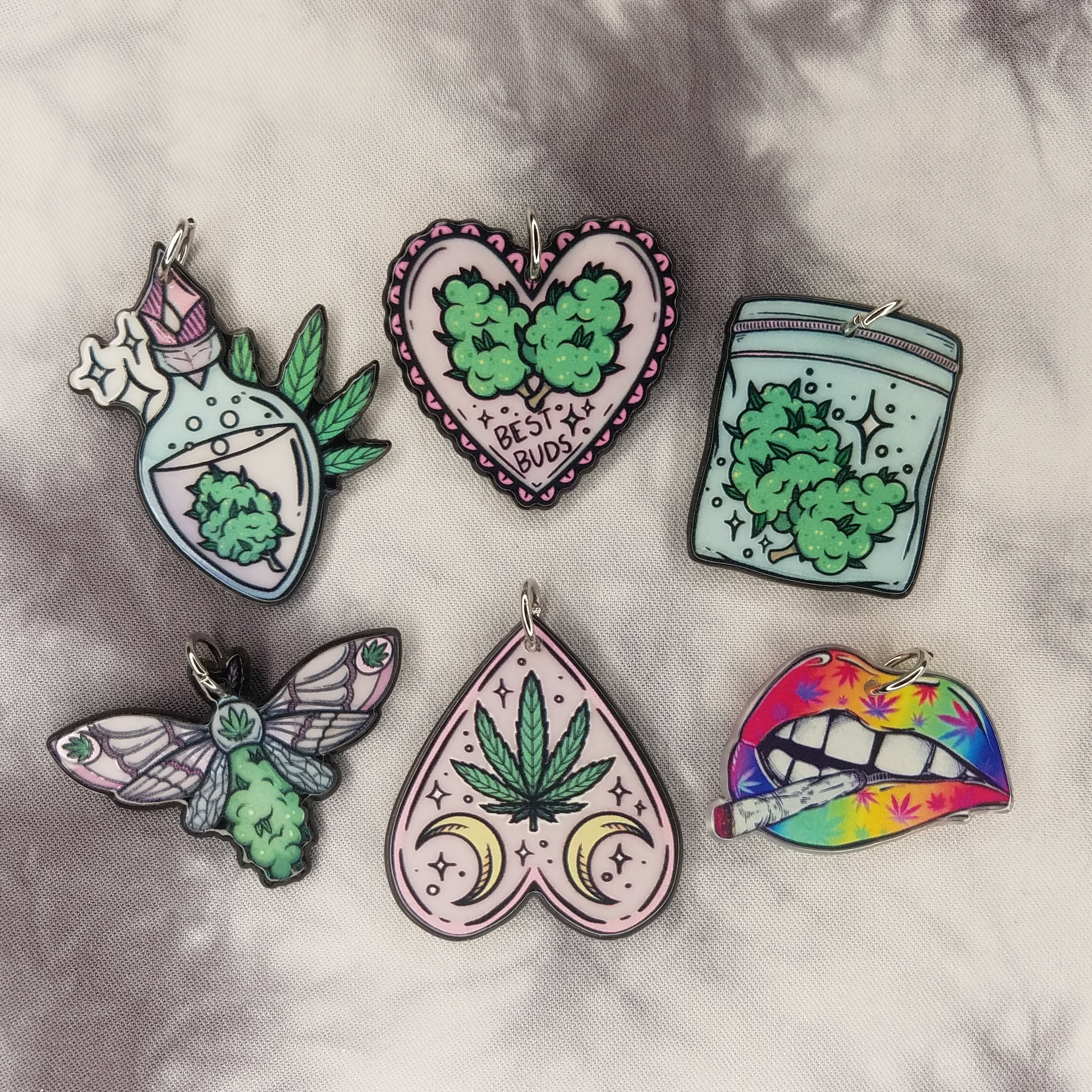 Weed pandora charm deals