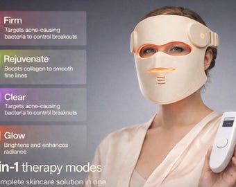 LED Light Therapy Face Mask | Red Infrared Skin Renewal Device