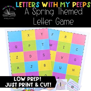 Letter Identification & Sounds Intervention or Center Game - Easter ...
