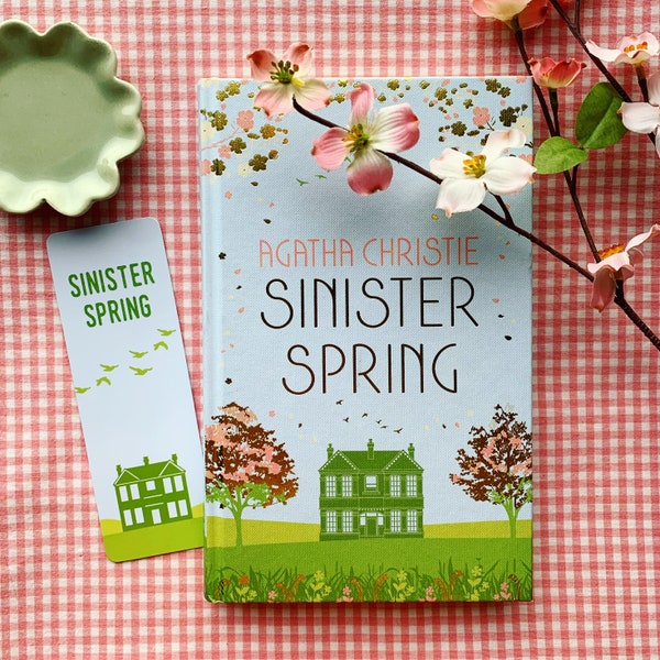 Agatha Christie inspired Seasons bookmarks/Sinister Spring/Autumn Chills/ Midwinter Murders