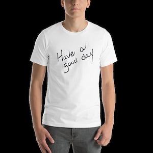 Custom Tribute Merchandise - Tshirt - Use Loved Ones Handwriting or Signature