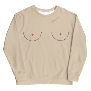 Sweat-shirt à col rond contre le cancer du sein, survivant, combattant ou supporter. Soutenez le cancer du sein - Don à but non lucratif