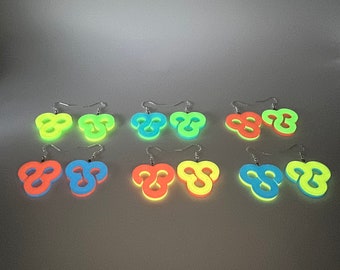 Bonnaroo Earings (Glow in the Dark) 1 pair