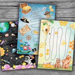 18 Printable Tracing Worksheets for Kids Hand Eye Coordination Practice in Preschool and Homeschooling