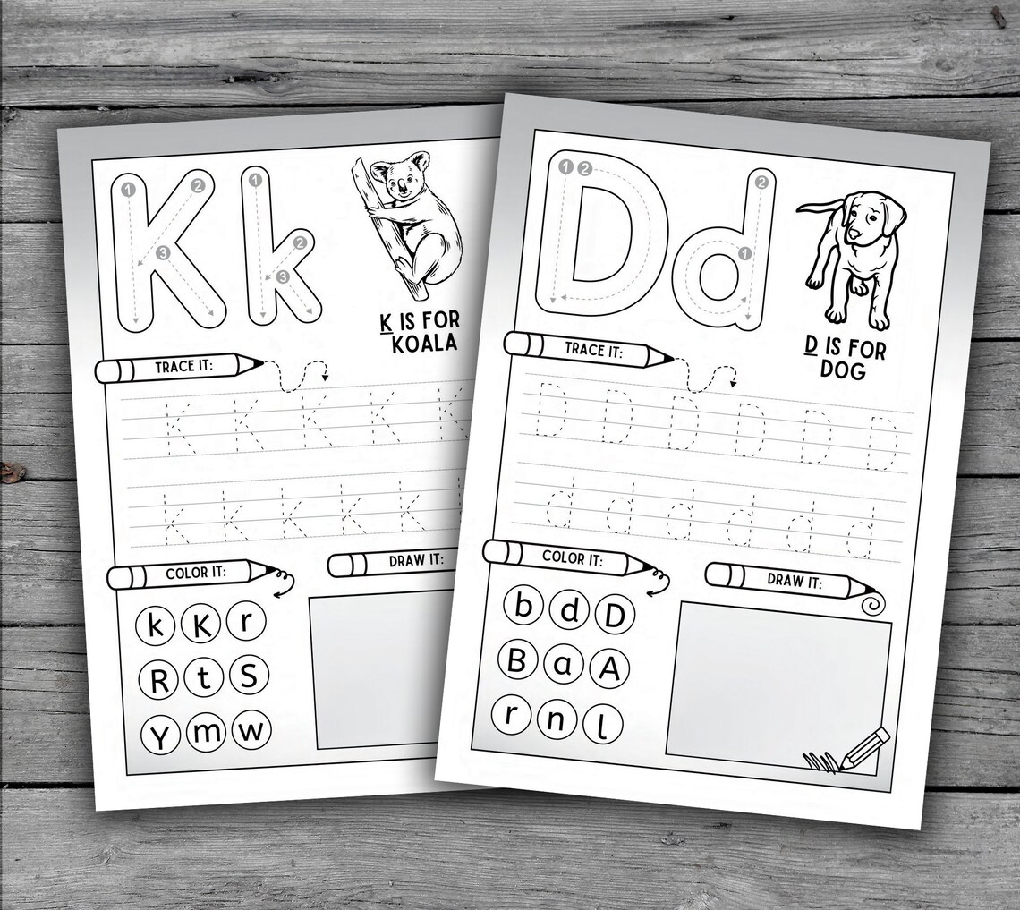 37 Printable Alphabet and Number Tracing Worksheets for Kids Letter