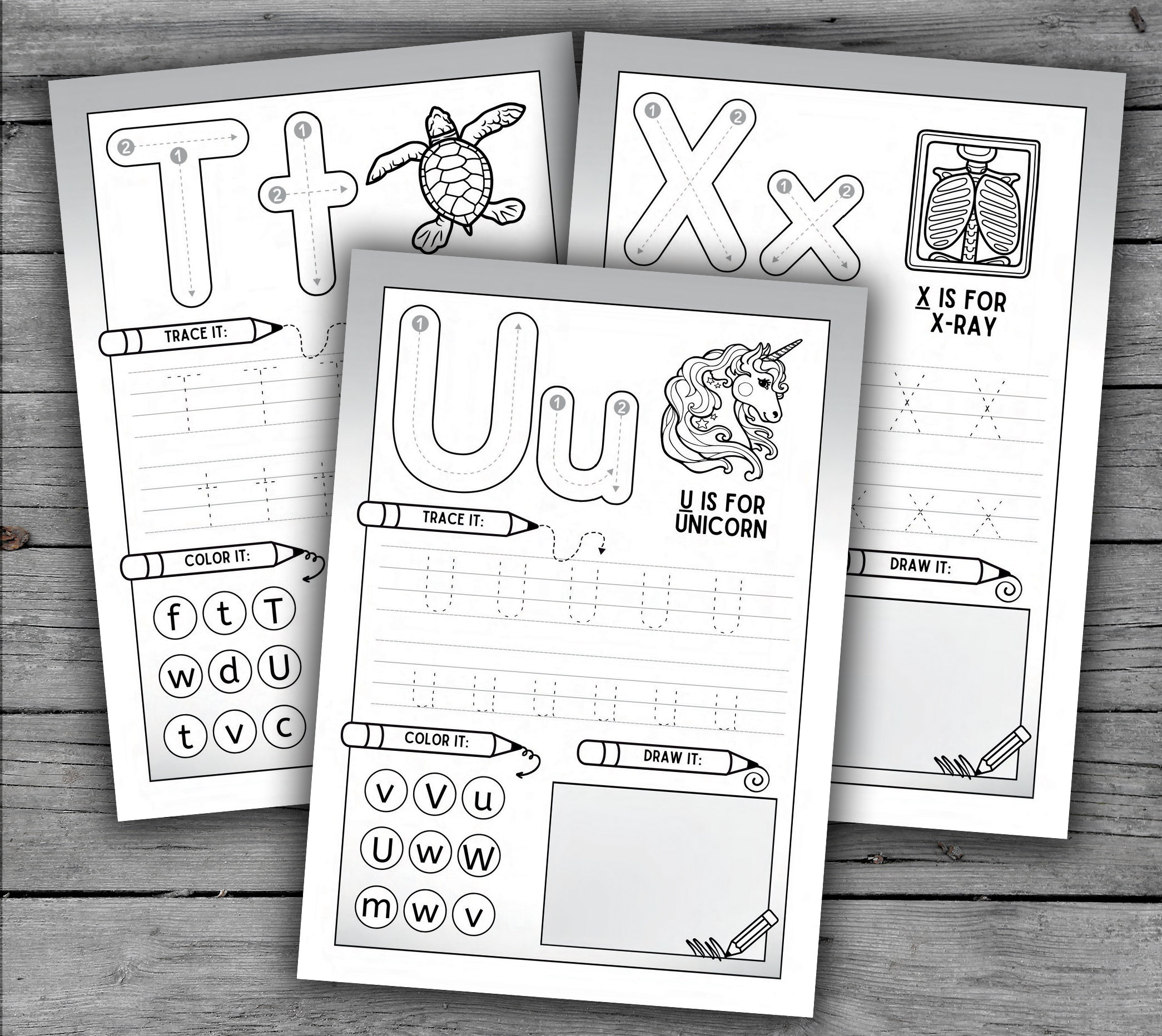 37 Printable Alphabet and Number Tracing Worksheets for Kids Letter