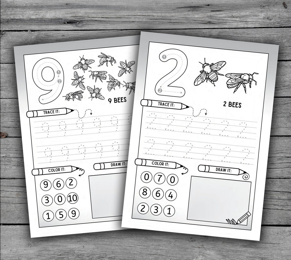 37 Printable Alphabet and Number Tracing Worksheets for Kids Letter ...