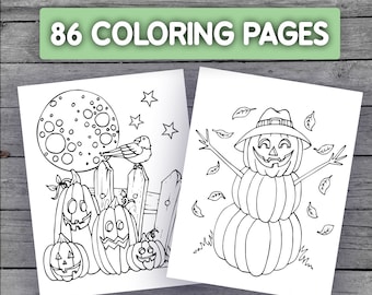 86 Printable Halloween Coloring Pages for Kids: Preschool - Kindergarten PDF