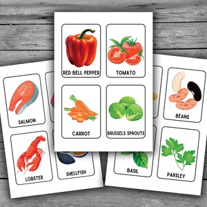 248 Food Flashcards for Kids and Toddlers Printable Cards for ...