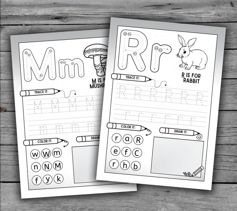 37 Worksheet 37 Printable Alphabet and Number Tracing Worksheets for Kids Letter ...
