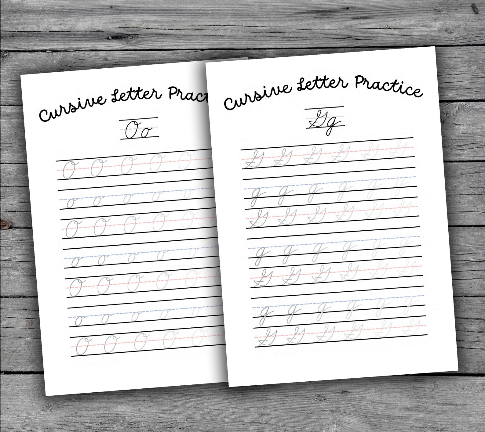 30 Printable Cursive Alphabet Tracing Worksheets for Kids Letter ...