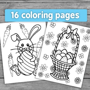 16 Printable Easter Coloring Page Worksheets for Kids