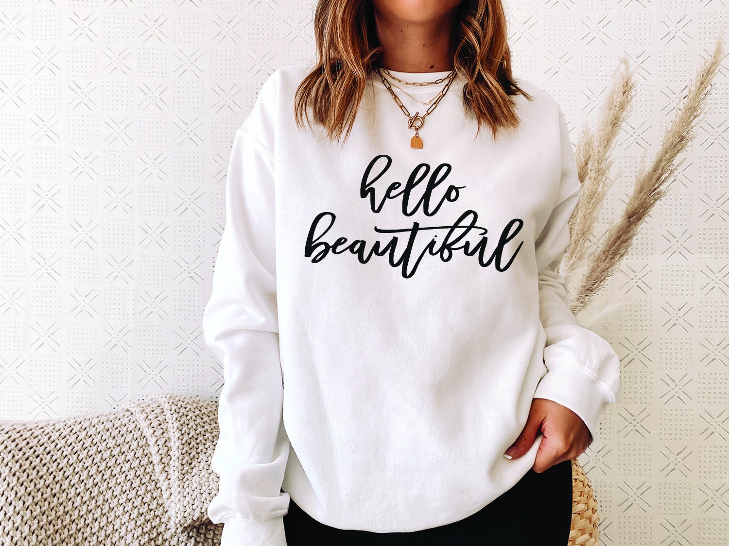 Hello Sweatshirt - Etsy