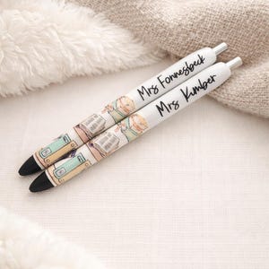 Custom Books, School Librarian, Book Lover, Teacher Epoxy Pen