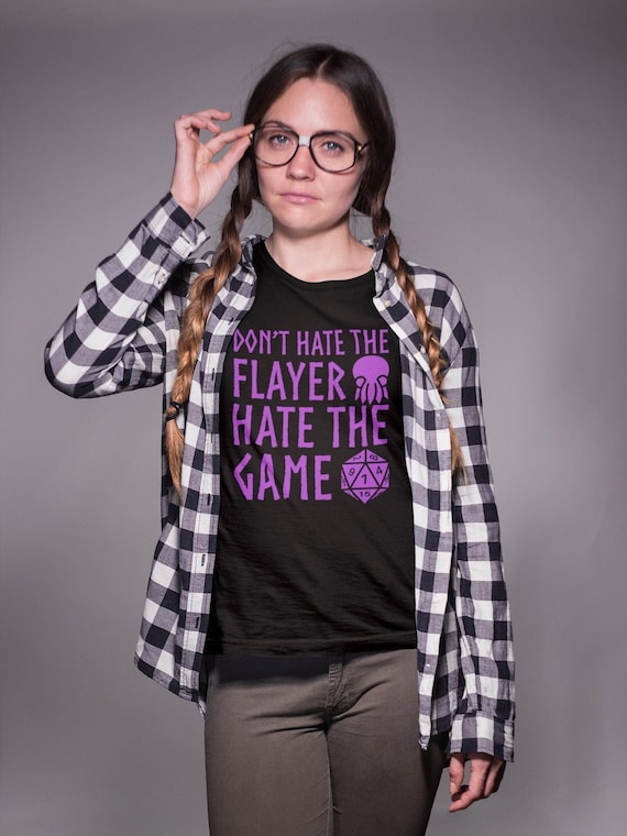 Don't Hate the Flayer DnD Shirt Unisex | Funny DnD Shirt | Dungeons dragons | RPG Shirt | DnD Gift | DM Shirt | DM Gift | d20 Shirt