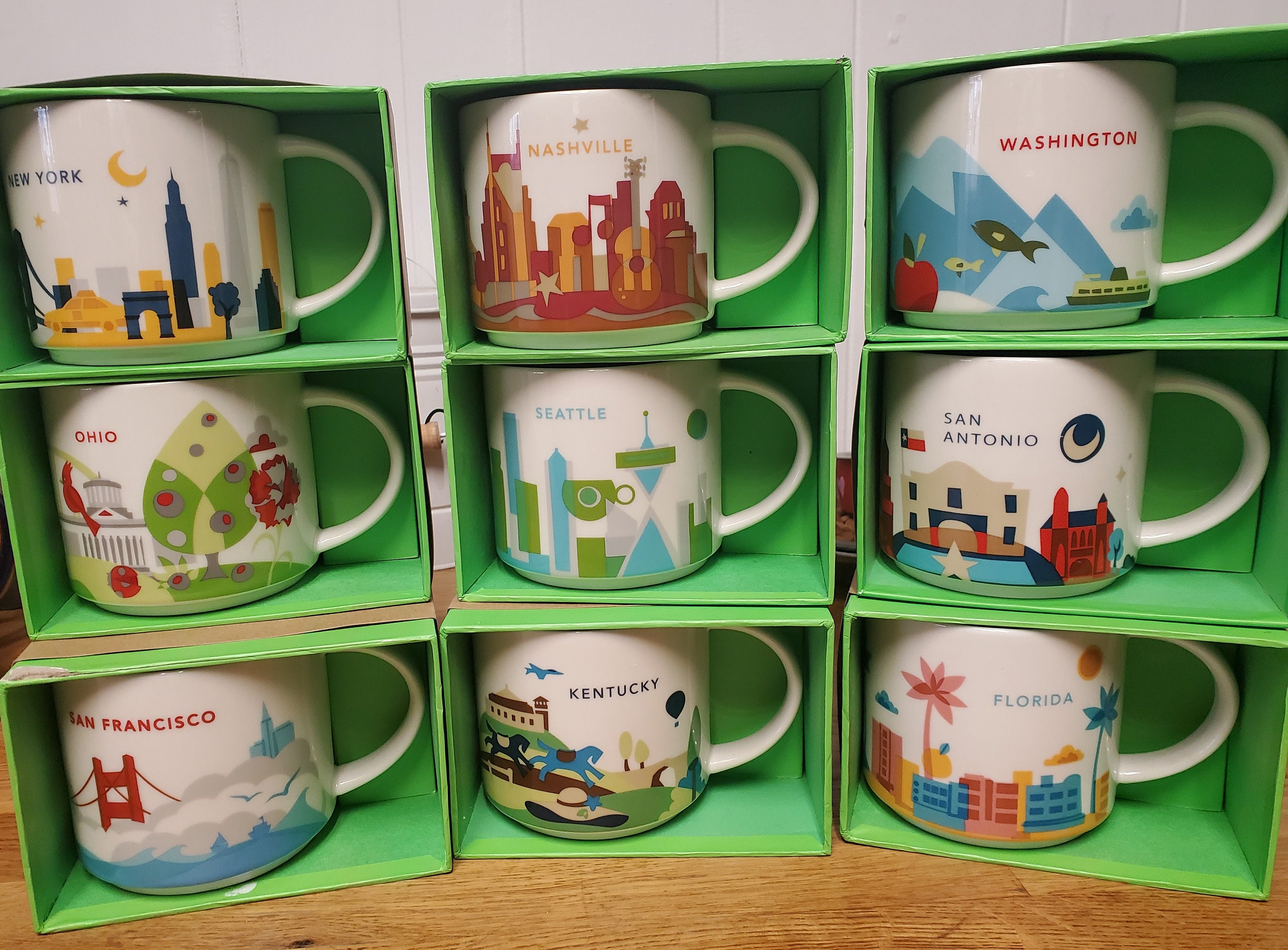 Starbucks you Are Here 2015 Series Etsy