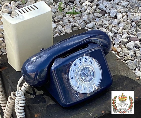 Vintage Phone GPO 1977 Silver Jubilee Telephone Balmoral