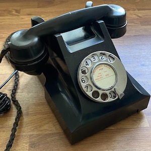 Vintage Phone GPO 312 Special Telephone Chrome 1960 Full Bakelite Fully Working
