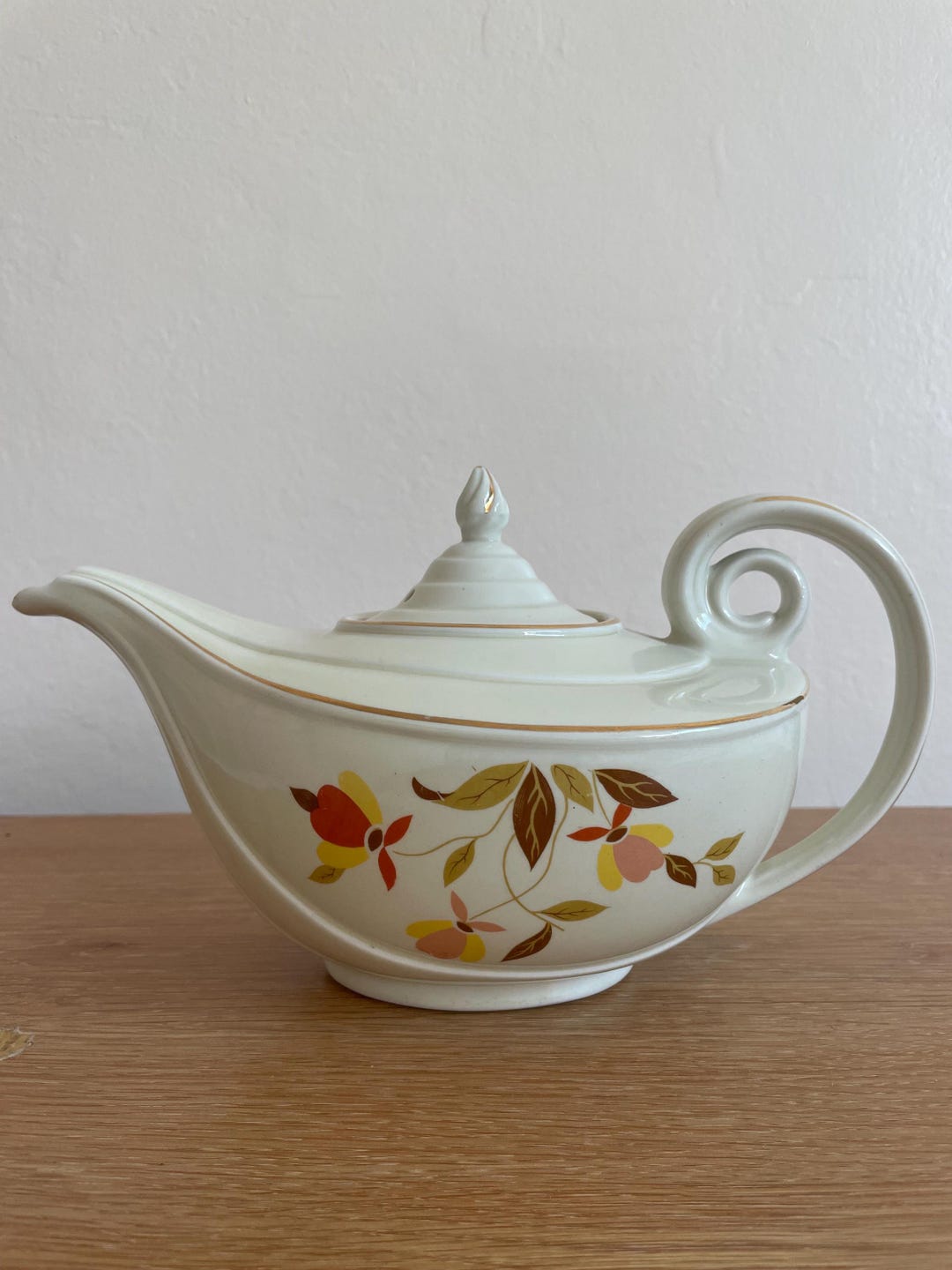 Jewel Tea Autumn Leaf Aladdin Teapot - Etsy
