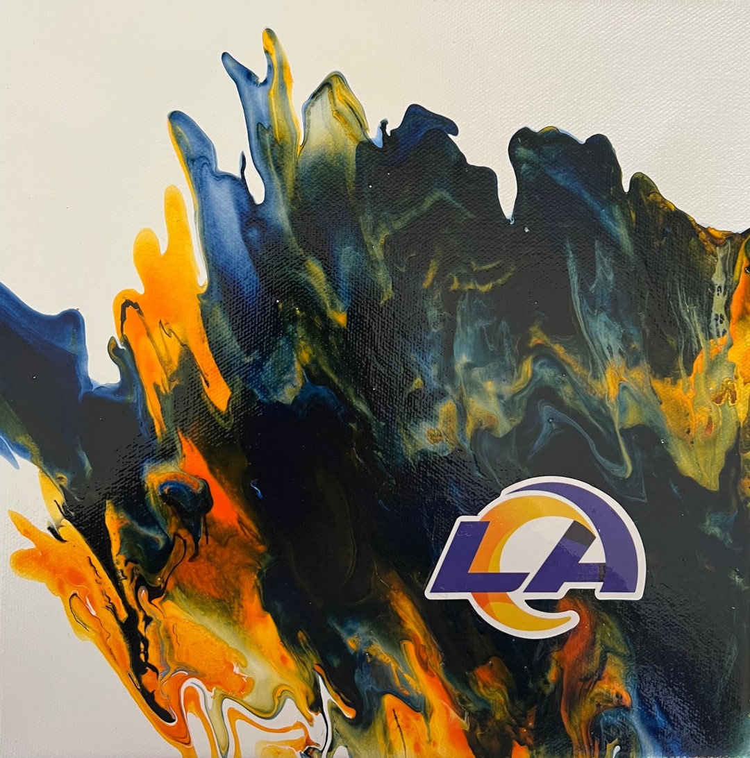 Los Angeles Rams Abstract Painting Art NFL Football - Etsy