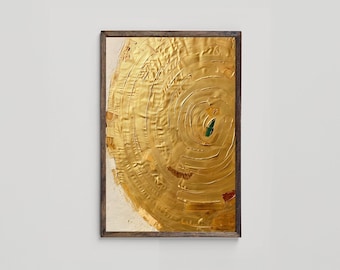 White and Gold Abstract Wall Art, Modern Textured Metallic Abstract Printable Art, Golden Living Room Art, Modern Wall Art, Digital Download
