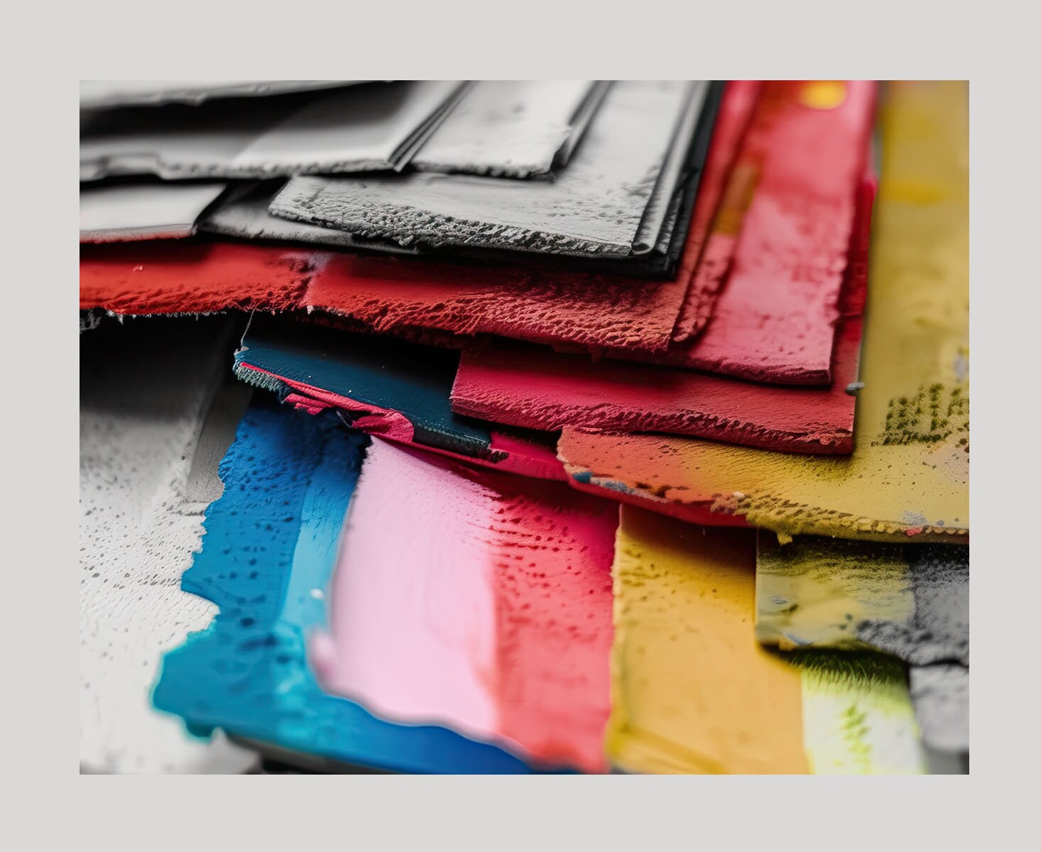 Cyan, Magenta, Yellow, and Key (black), Abstract CMYK Photography ...