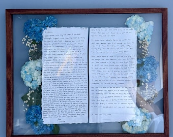 Custom Frame with Preserved Flowers | Bridal Bouquet | Wedding Floral Preservation | Dried Flowers | Pressed Flowers | Wedding Gift